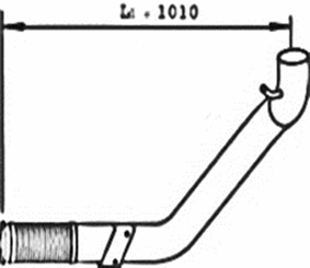 Труба глушителя приемная с гофрой Iveco Stralis(цинк)
